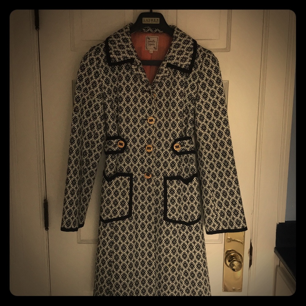 Nanette Lepore Black and White Coat